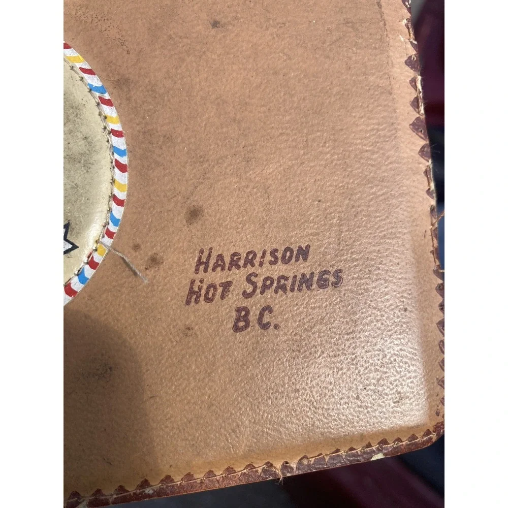 Vintage Harrison Hot Springs  BC Souvenir Odds and Ends Storage Case Canadian